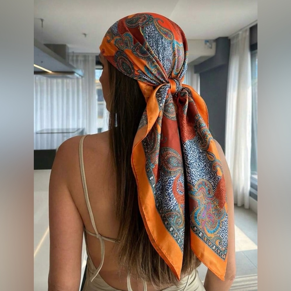 Beautiful Silk like Scarf - Picture 2 of 6